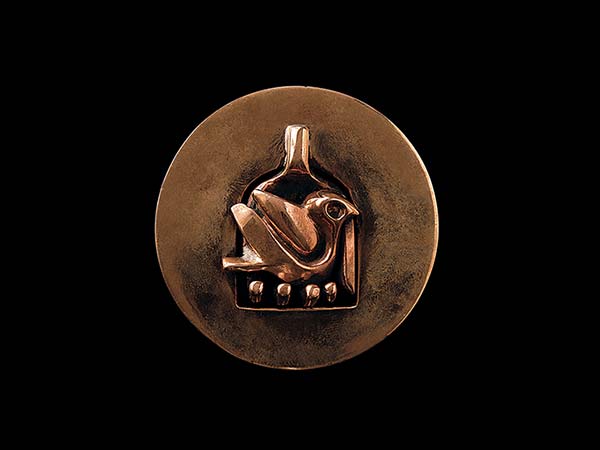 Hand and Bird medal