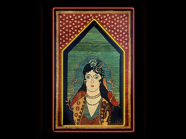 Farangi Woman on Carpet