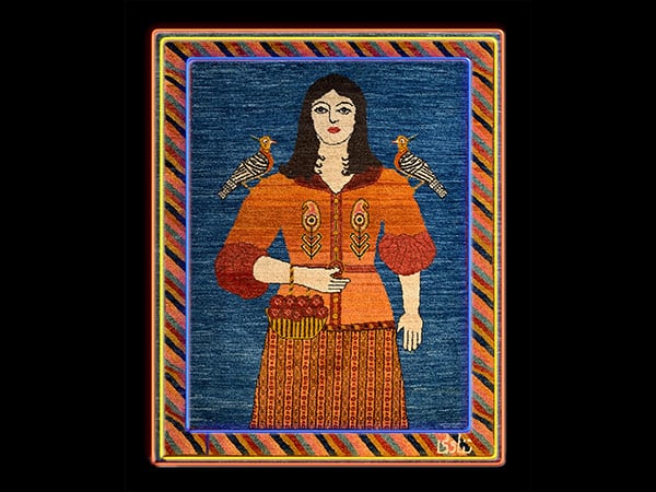 Farangi Woman on Carpet
