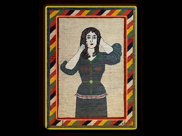 Farangi Woman on Carpet
