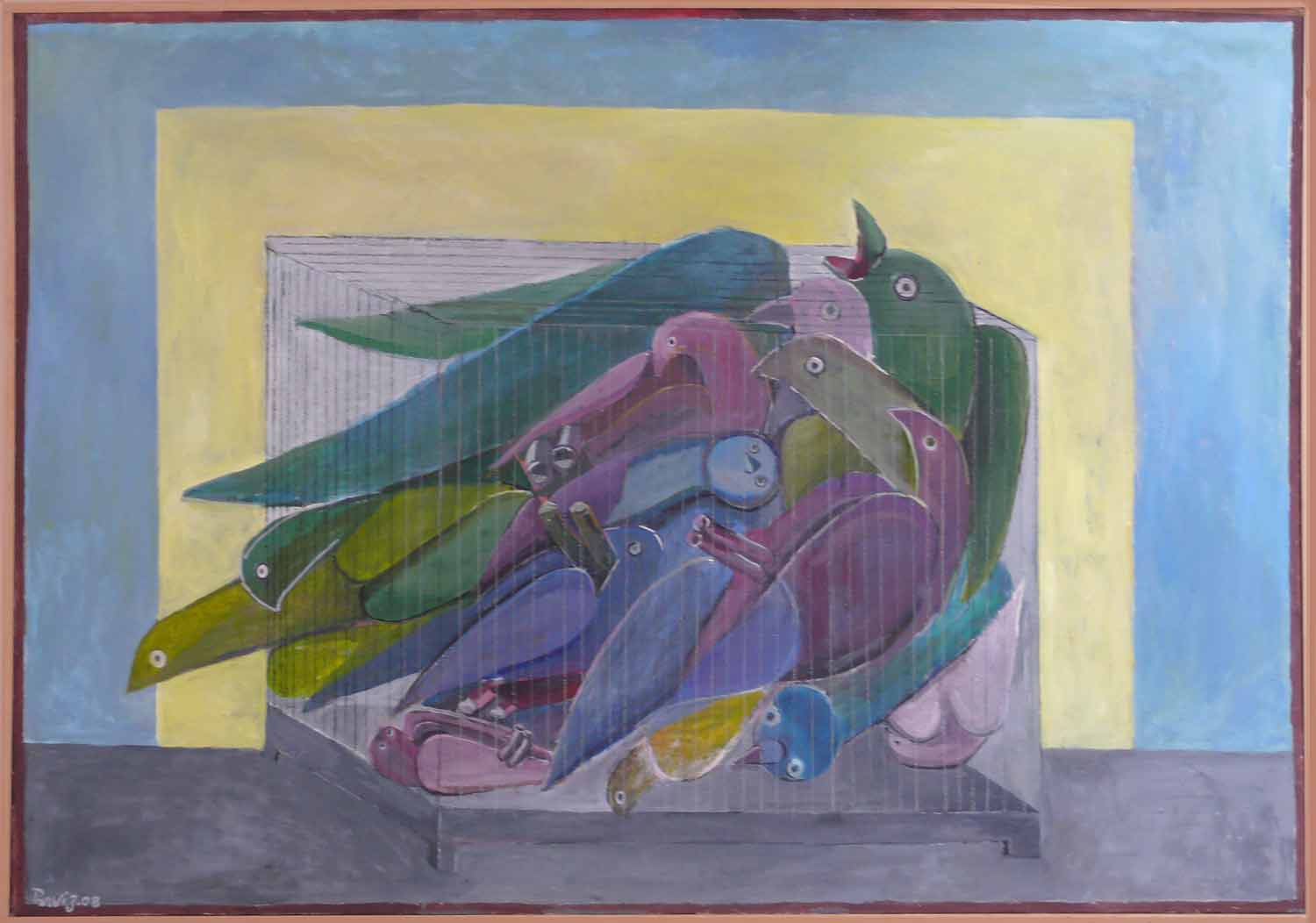 Simorgh in Cage (Thirty-Birds)
